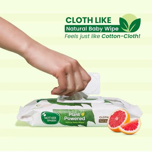 Plant Powered Baby Wipes - Grapefruit - Supersaver Pack (3 X 60 pcs)