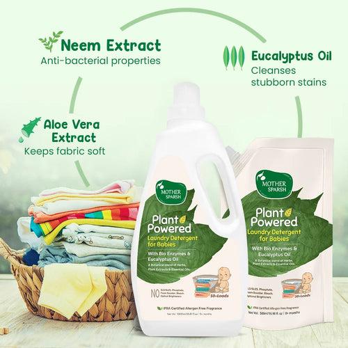 Plant Powered Laundry Detergent for Babies & Adults with Sensitive Skin