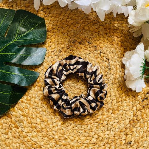 Satin Printed Lux Medium Size Scrunchie