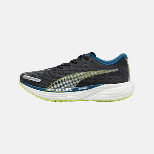 Puma Deviate NITRO 2 Men's Running Shoes -Black/Ocean Tropic/Lime Pow