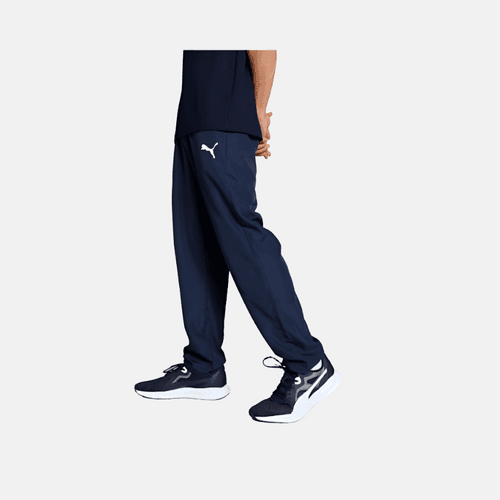 Puma Men's Zippered Woven Pants -Navy