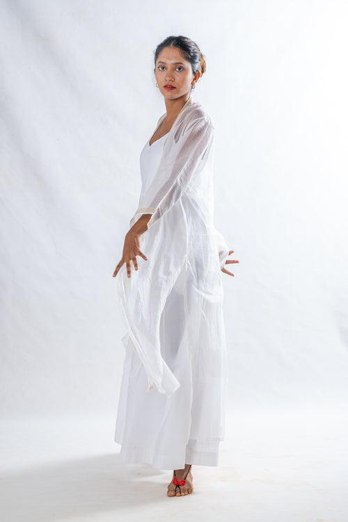 Ember - White Cotton Jumpsuit