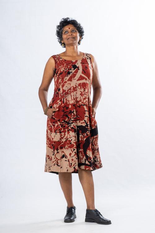 Calligraphy printed dress - NIKITA