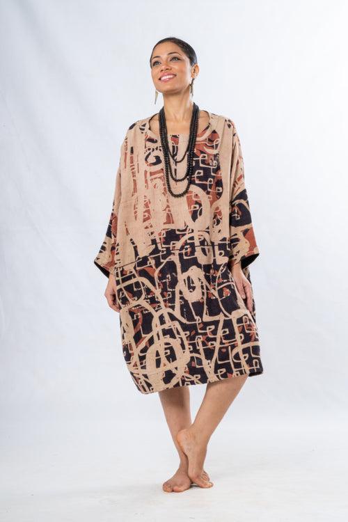 Calligraphy printed dress - MUKTA