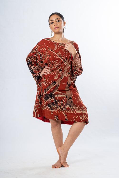 Calligraphy printed dress - MUKTA