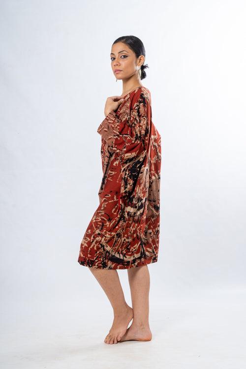 Calligraphy printed dress - MUKTA