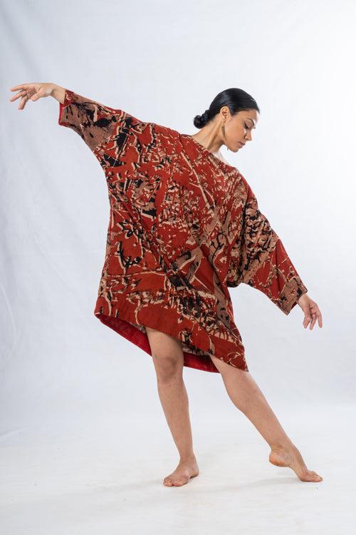 Calligraphy printed dress - MUKTA