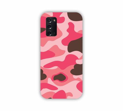 Pink Shade Camouflage Design Samsung Note 20 Mobile Case