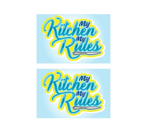 Set of 2 My Kitchen My Rules MDF Table Mat