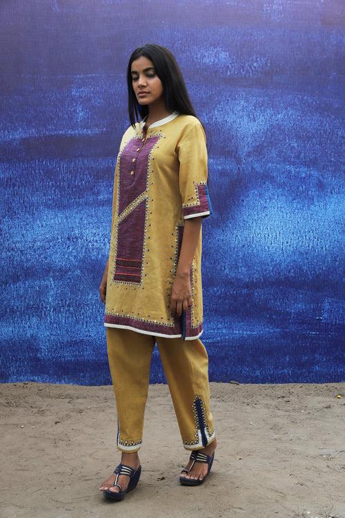 Tunic - Short Kurta - Mustard