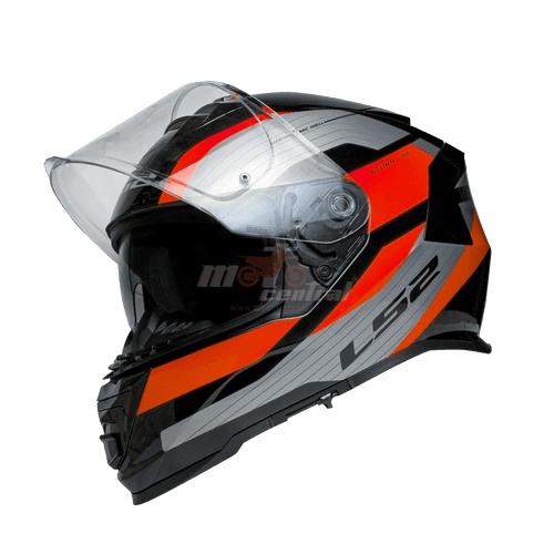 LS2 FF800 Storm 2 Rocker Silver Red Helmet