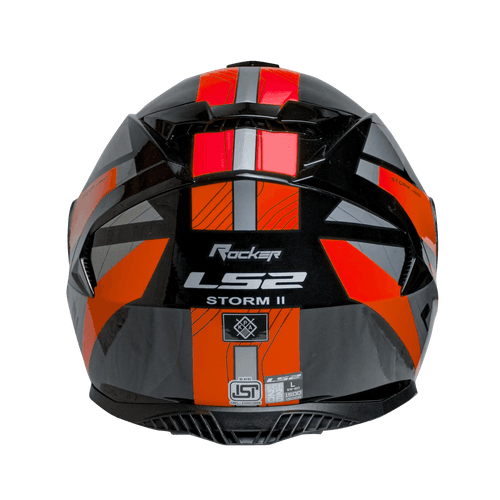 LS2 FF800 Storm 2 Rocker Silver Red Helmet