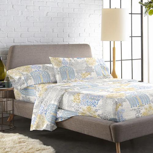 Duvet Cover - 254TC Pastel Brocade Collection