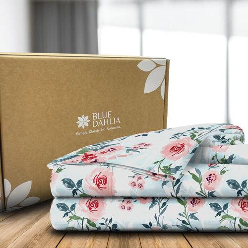 Bedding Set - 254TC Soft Camellias Complete Set