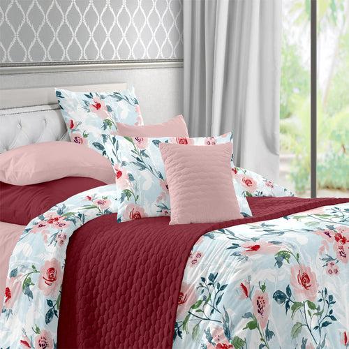 Bedding Set - 254TC Soft Camellias Complete Set