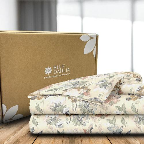 Bedding Set - 254TC Vintage Rustic Flowers Complete Set