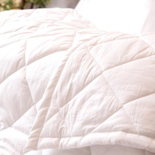 AC Comforter - 220TC Marshmallow White Solid Cotton