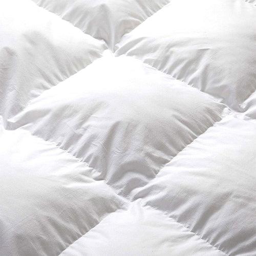 AC Comforter - 220TC Marshmallow White Solid Cotton