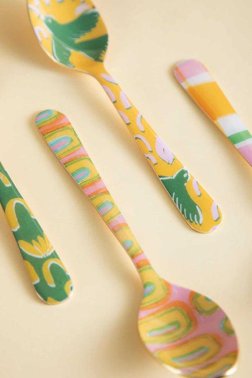 Summer Squares Dessert Spoon Set