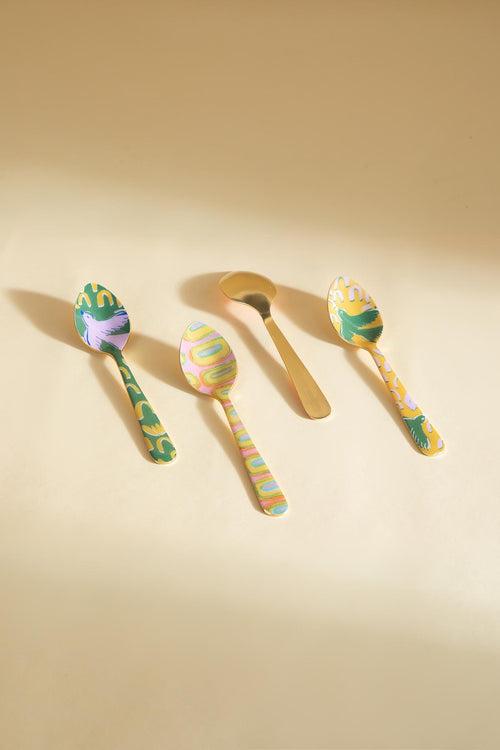 Summer Squares Dessert Spoon Set