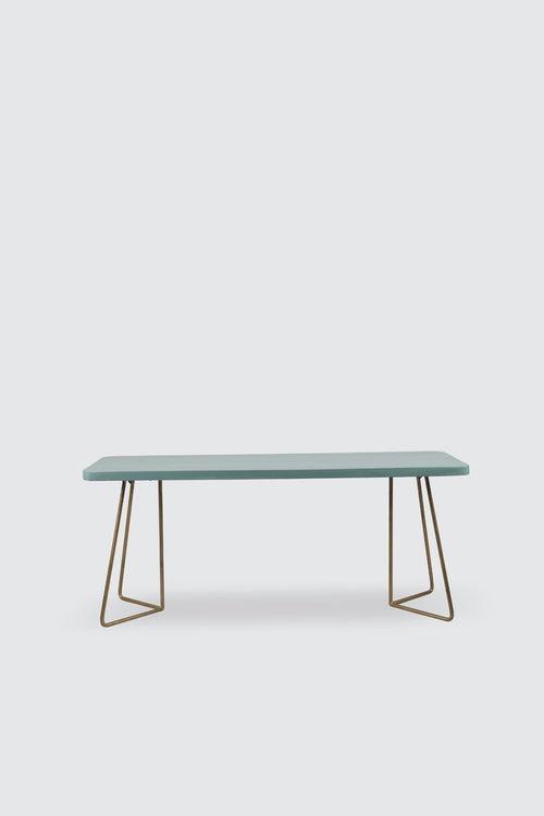 Oasis Mint Bench (Mango Wood And Metal)