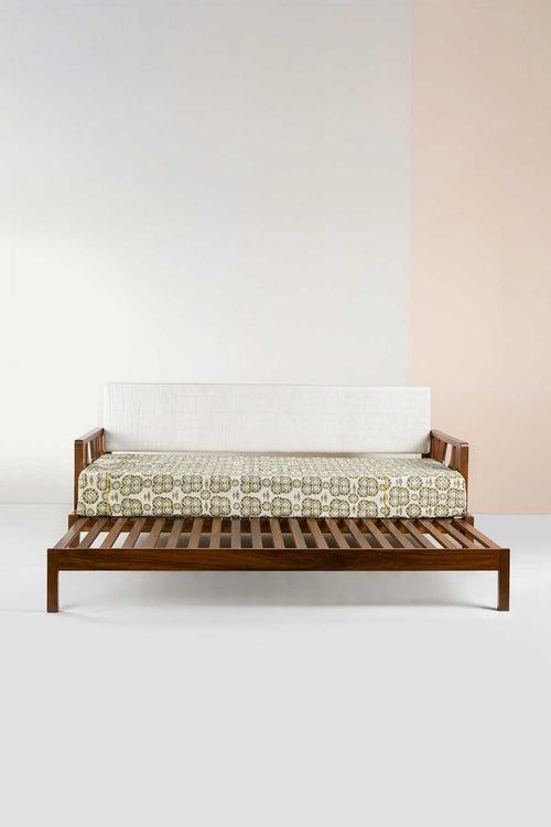 Senhur Teak Wood Pull Out Bed