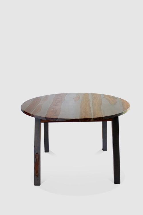 Sideways Grey Round Dining Table