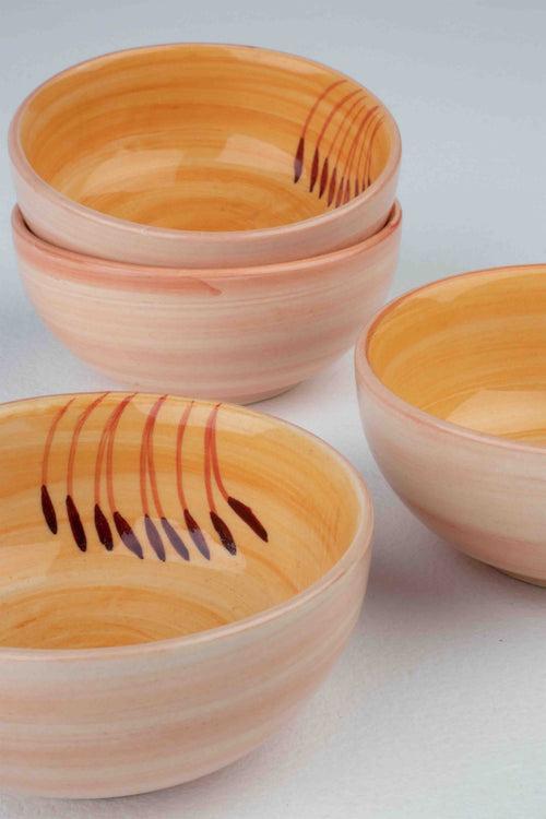 Arakta Ceramic Katori (Set Of 4)