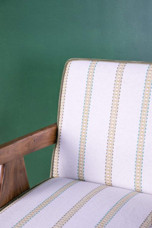 Civic Teak Wood Accent Chair