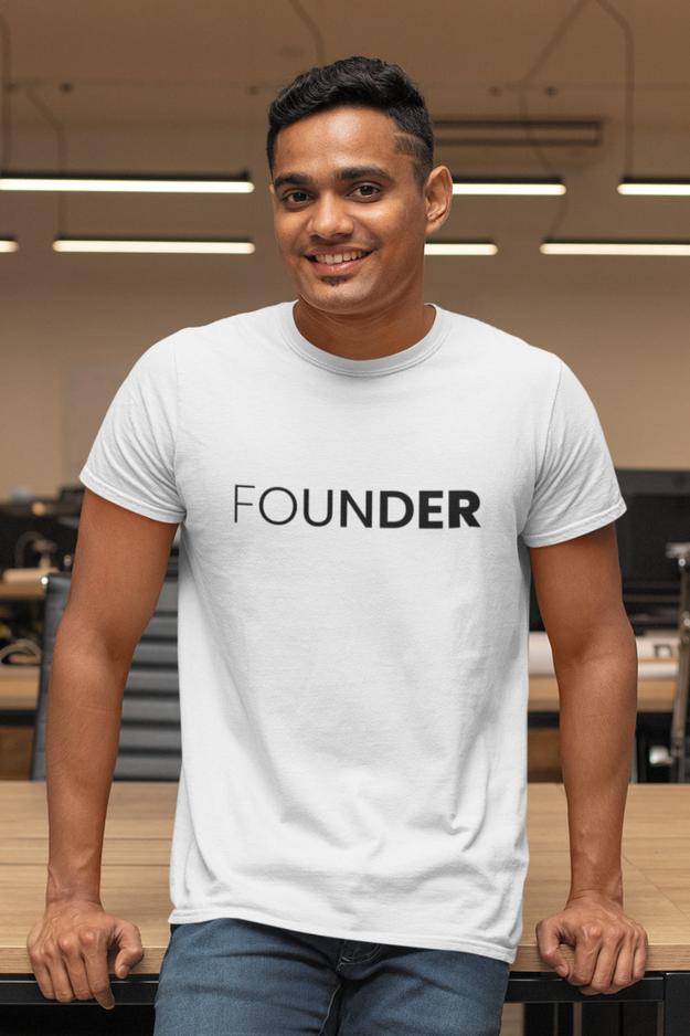 Founder White Tshirt