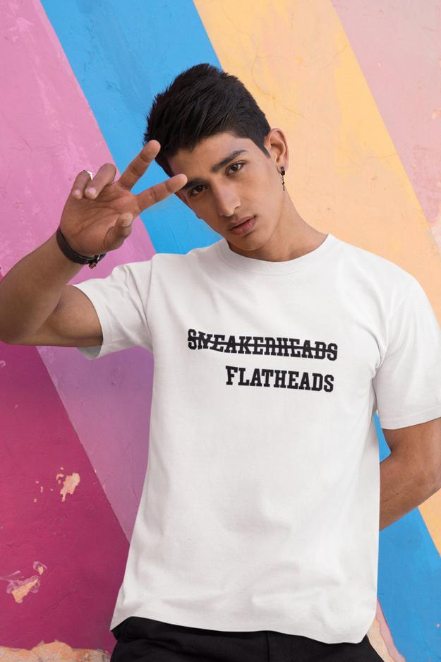 No Sneakerheads Only Flatheads White Tshirt