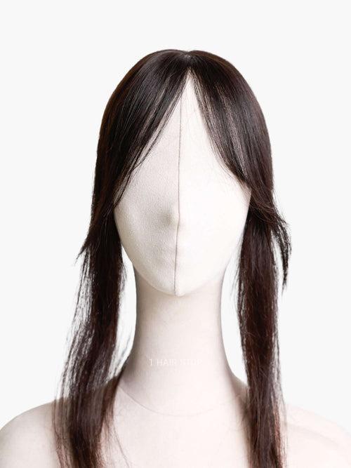 2.5x3'' Silk Hair Topper With Bangs