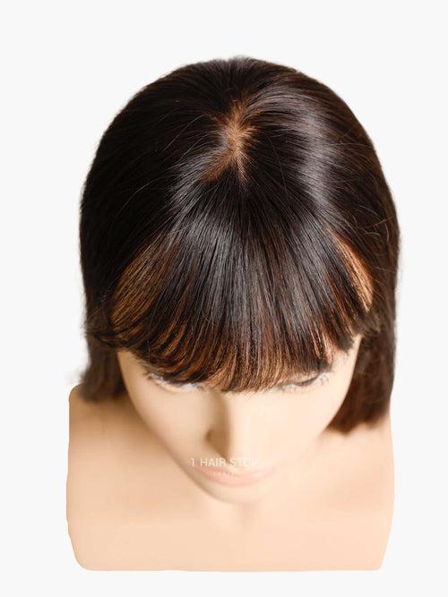 2.5x3'' Silk Hair Topper With Bangs