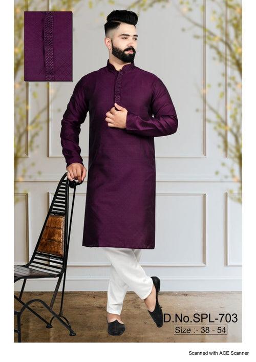 Men's Silk Kurta Pajama