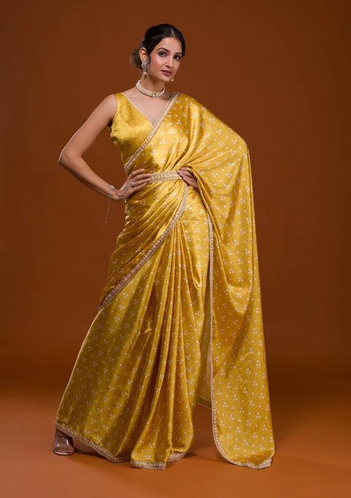 Bandhani Satin Saree