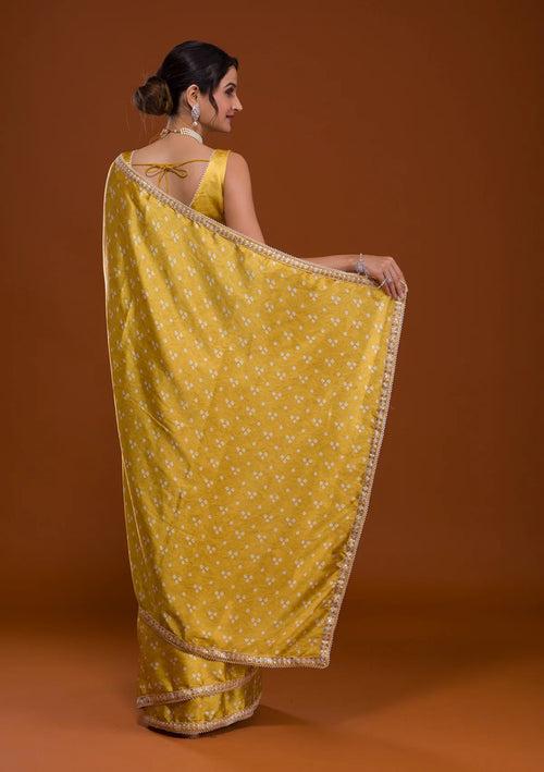 Bandhani Satin Saree