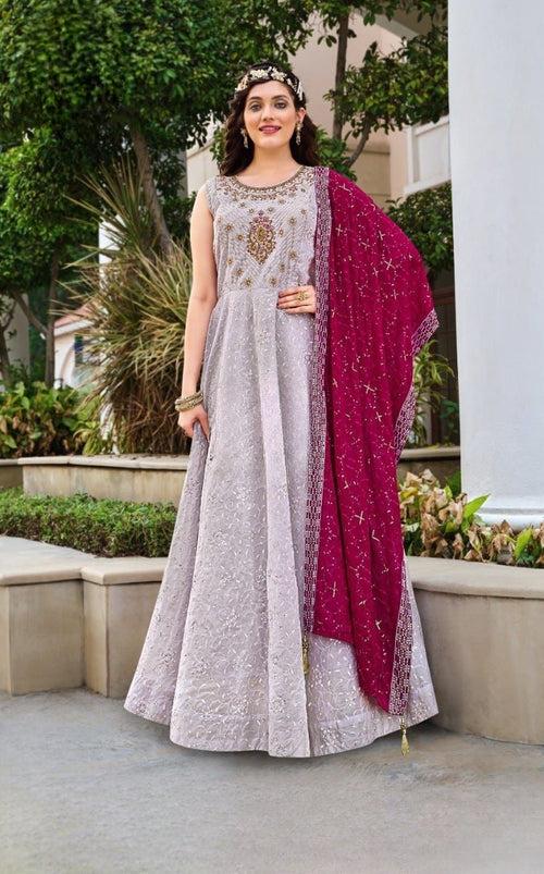 Silk Embroidered Kameez