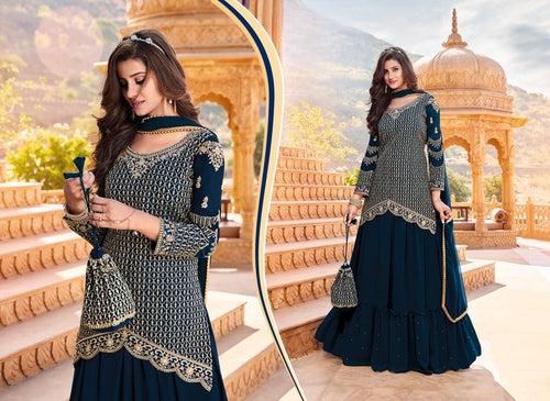 Zari Work Kameez With Skirt