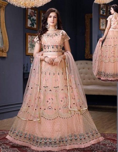 Resham Embroidered Readymade Lehenga Choli