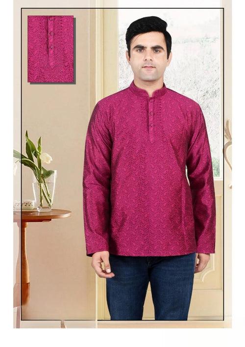 Men's Brocade Silk Kurta