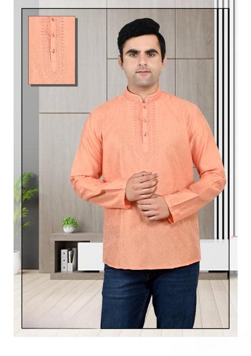 Men's Brocade Silk Kurta