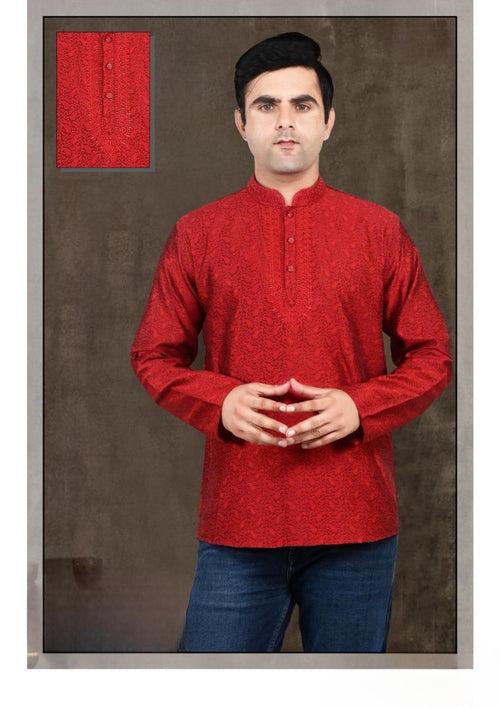 Men's Brocade Silk Kurta