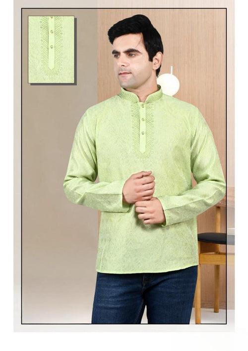 Men's Brocade Silk Kurta