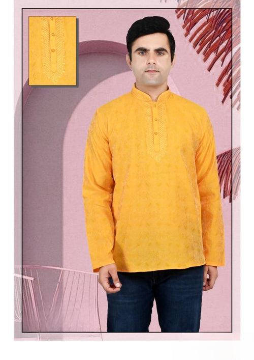 Men's Brocade Silk Kurta