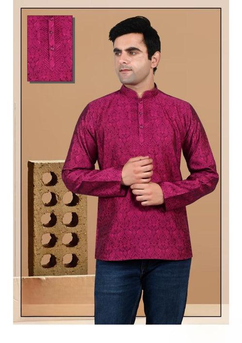 Men's Brocade Silk Kurta