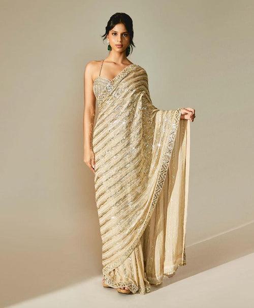 Fox Georgette Designer Sequence Saree