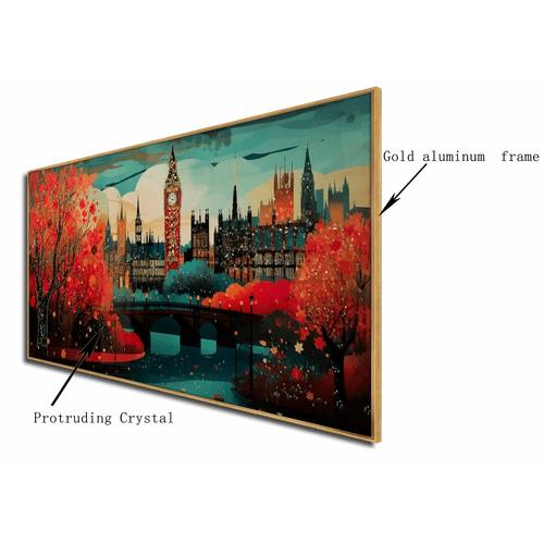 Timeless Beauty of Big Ben Crystal Glass Painting