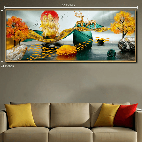 Harmony in Colors Crystal Glass Painting