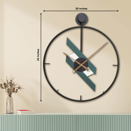 Circular Metal Infinity Wall Clock