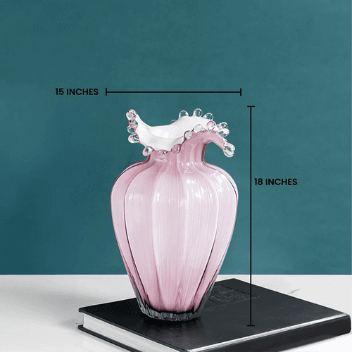 The Grand Canyon Handblown Glass Decorative Vase And Showpiece - Medium